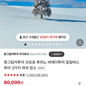 삿포로 비에이 흰그림자투어 2/14 2명 판매합니다.