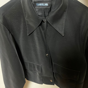 더일마 post wrinkle jacket black