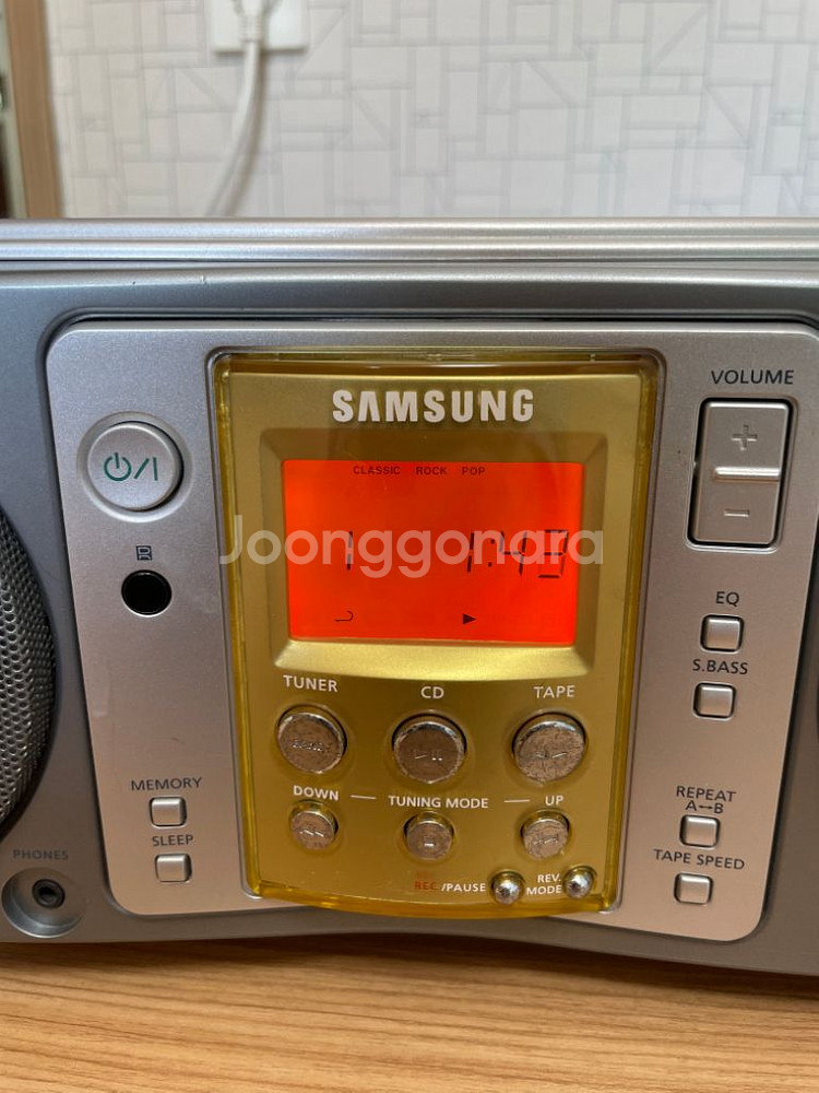 삼성 CDP & 카세트 오디오 레트로(rcd-y65)--1