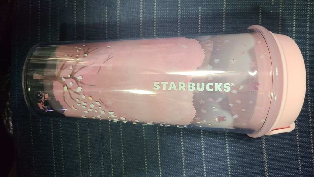 스타벅스텀블러 23체리블라썸 팝핸들 로맨틱 콜드컵473--4