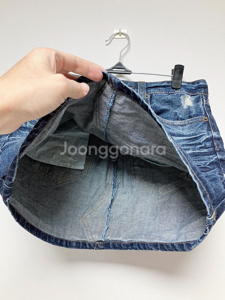 30인치/200D JEANS 데님 미니스커트--2