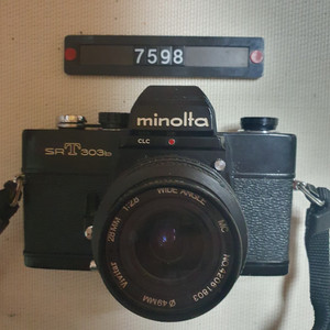 미놀타 sr T 303 b 필름카메라 2.8광각렌즈