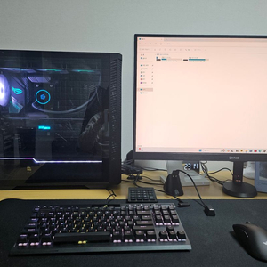 게이밍 본체 + 27인치 240hz 무결점 모니터