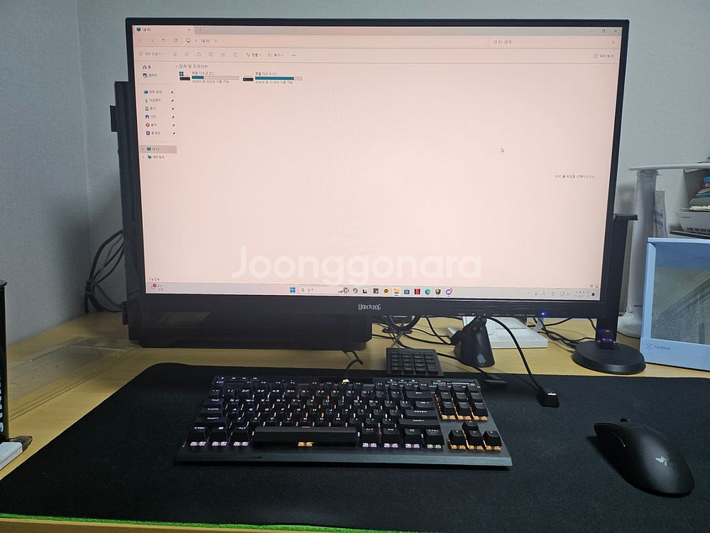 게이밍 본체 + 27인치 240hz 무결점 모니터--3