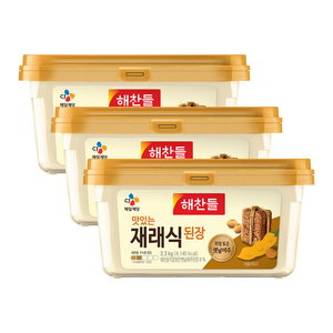 해찬들 맛있는 재래식 된장 2.3kg x 3개