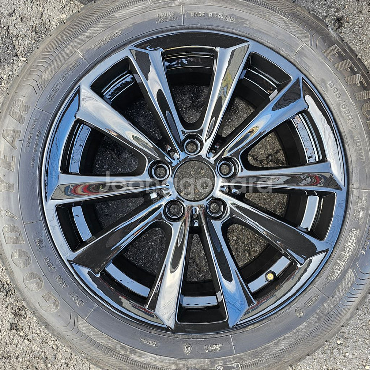 bmw5 f10 17인치 블랙유광 휠타이어셋.--2