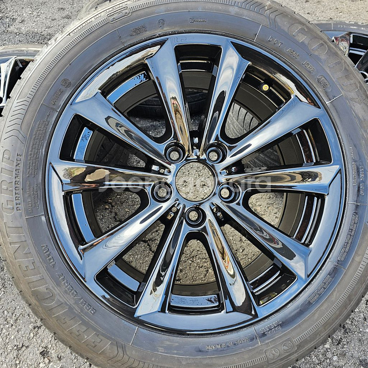 bmw5 f10 17인치 블랙유광 휠타이어셋.--3