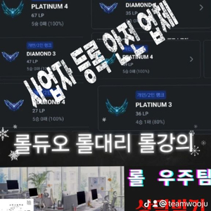 롤 우주팀 사업자등록 안전 업체 맡김 듀오 문의