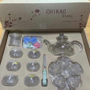 새제품) CHIKALO Glass 찻잔 6인용 세트