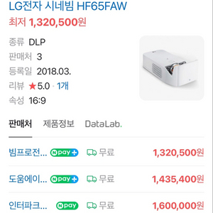 LG 시네빔 씨네빔 HF65FAW