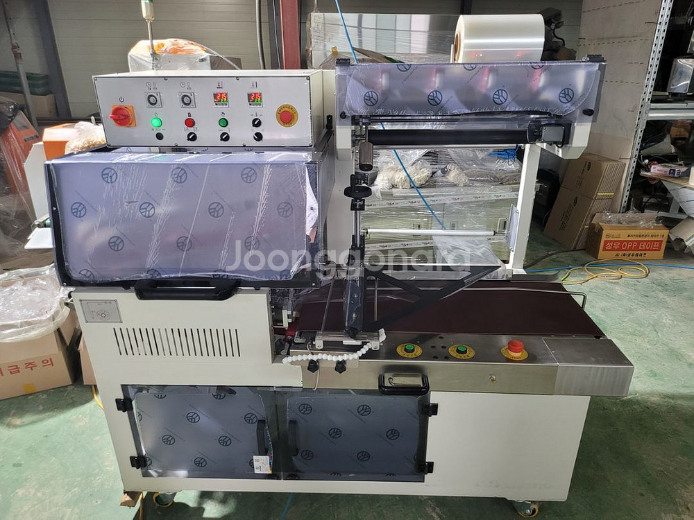 중고 전자동 수축포장기 수축포장기계 미사용 세트--3