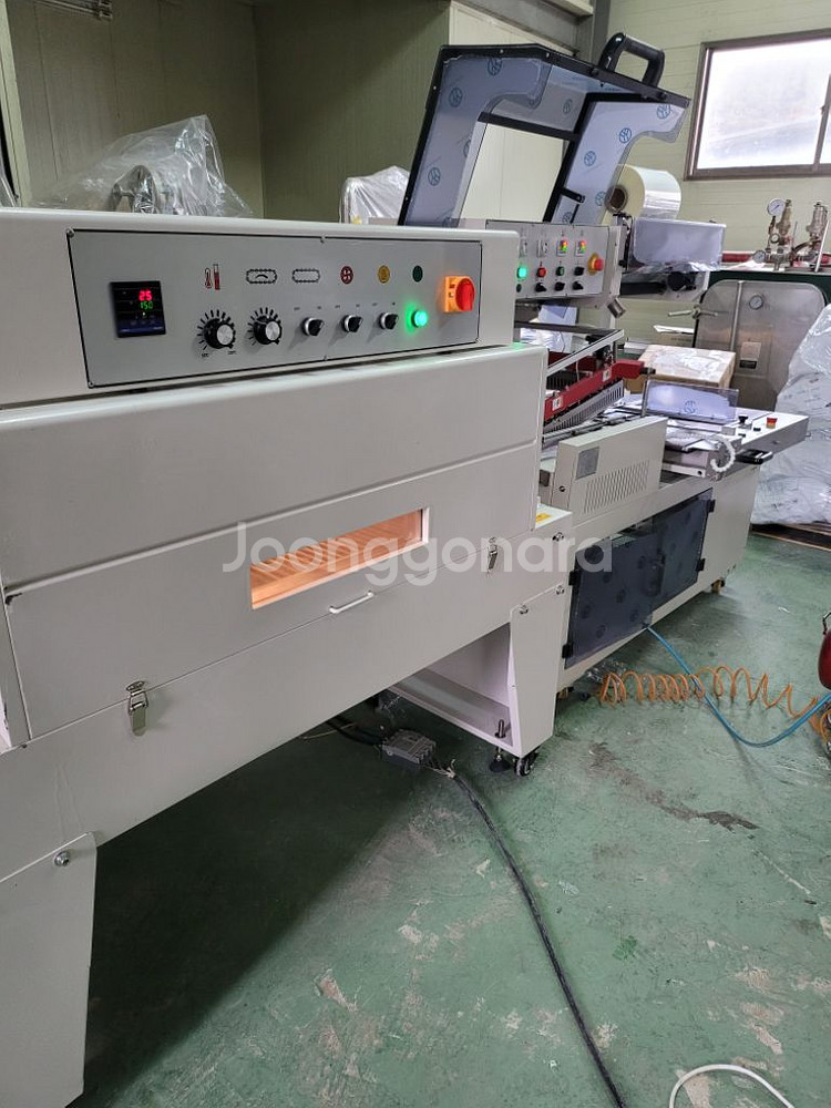 중고 전자동 수축포장기 수축포장기계 미사용 세트--2