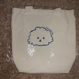 귀여운 강아지 그림 미니 에코백 손가방 보조가방