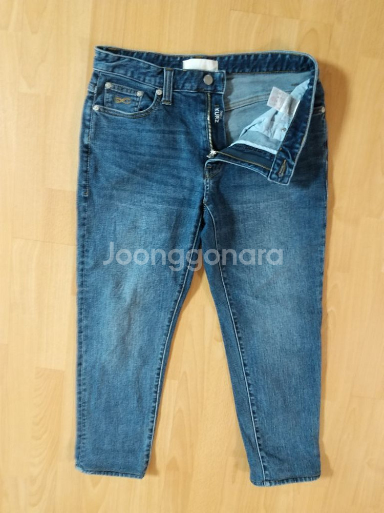 여성 플랙진 데님 일자청바지 (새상품.사방스판32)--7
