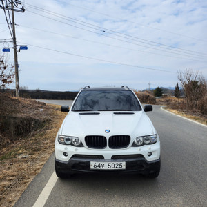 BMW X5 e53 흰색 스포츠옵션 대차가능