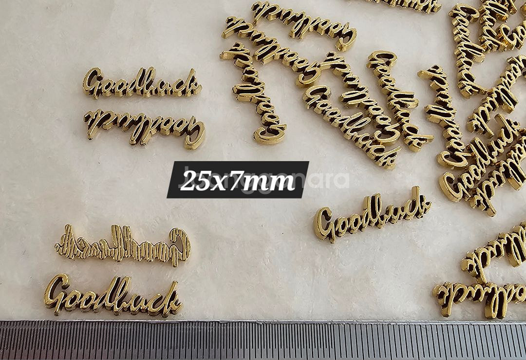 금속장식 굿럭 리터링 40개 일괄--1