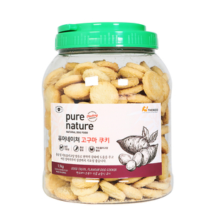 퓨어네이쳐 반려견용 고구마 쿠키 1.1kg x 2개