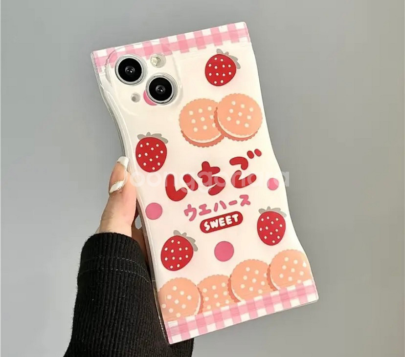 여성용 딸기 아이폰 폰 케이스--2