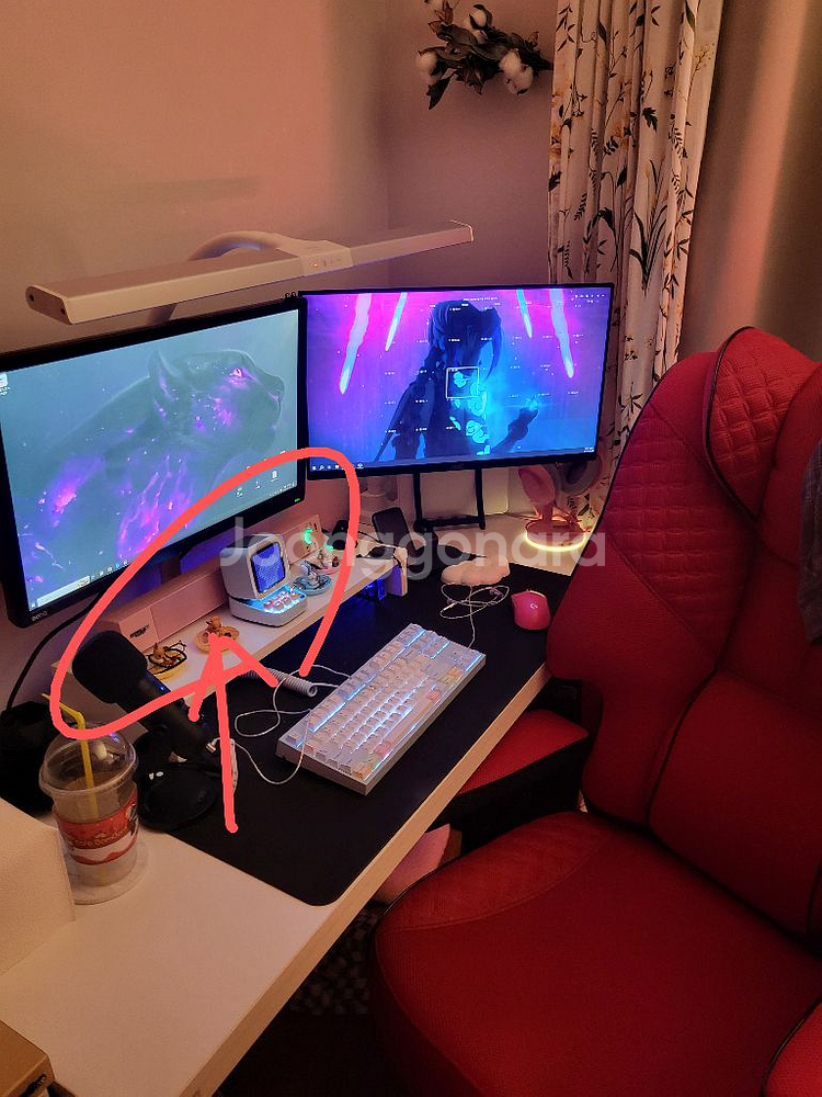 몬스타기어 가츠Live100 사운드바,스피커(핑크)--9