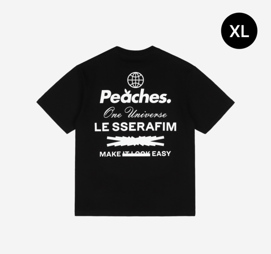 르세라핌X피치스 반팔 티셔츠 XL