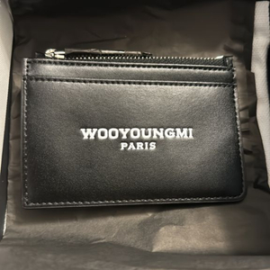 우영미 블랙 스퀘어 카드홀더