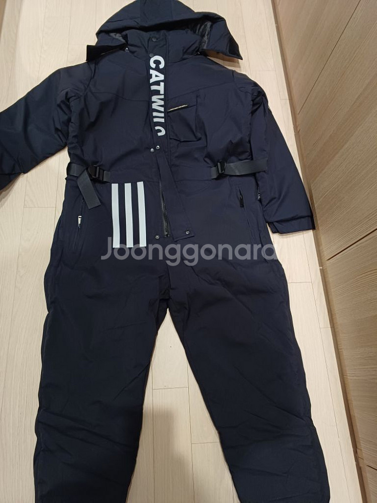 일체형 라이딩 방한 우주복 C30, 블랙, 2XL--3