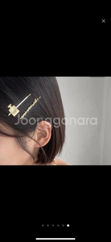 새상품*샤넬뷰티 골드머리핀--5