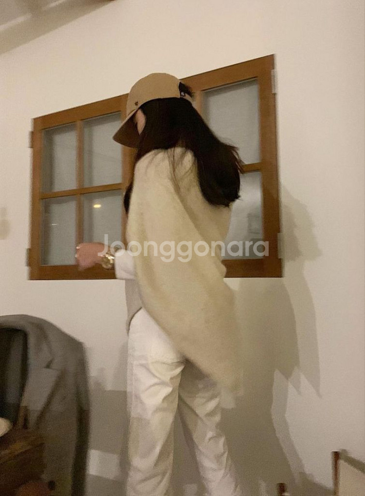 아상블라주 울앙고라혼방 케이프 택포--1