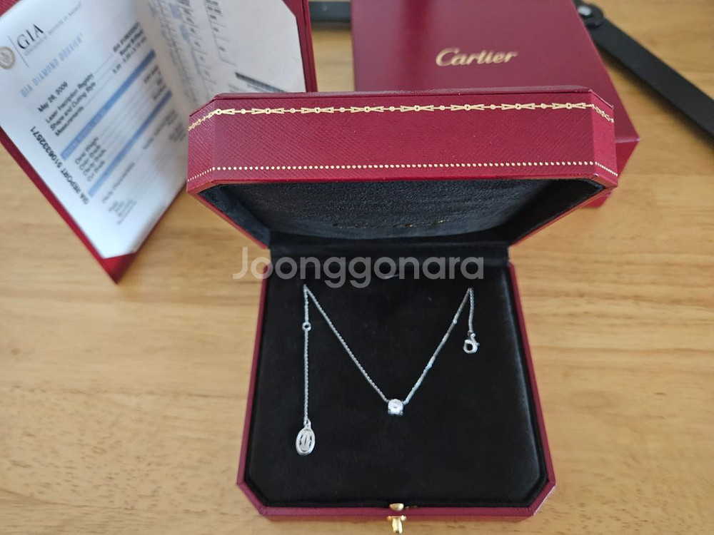 까르띠에 다이아 목걸이 (씨드 까르띠에 GIA 0.54--5