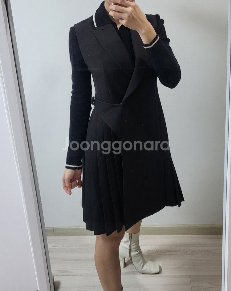안나디바 지은블로그 아코디언 랩원피스--2