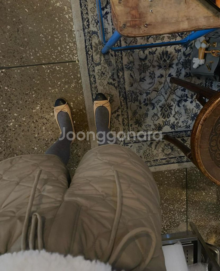 프레쉬라벨 패딩반바지 카키s--3