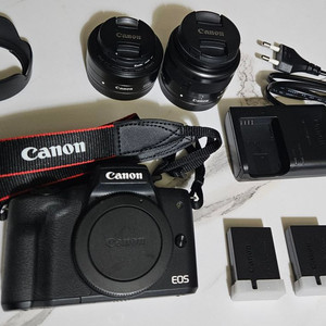 캐논 M50,15-45mm,22mm렌즈 일괄 판매합니다
