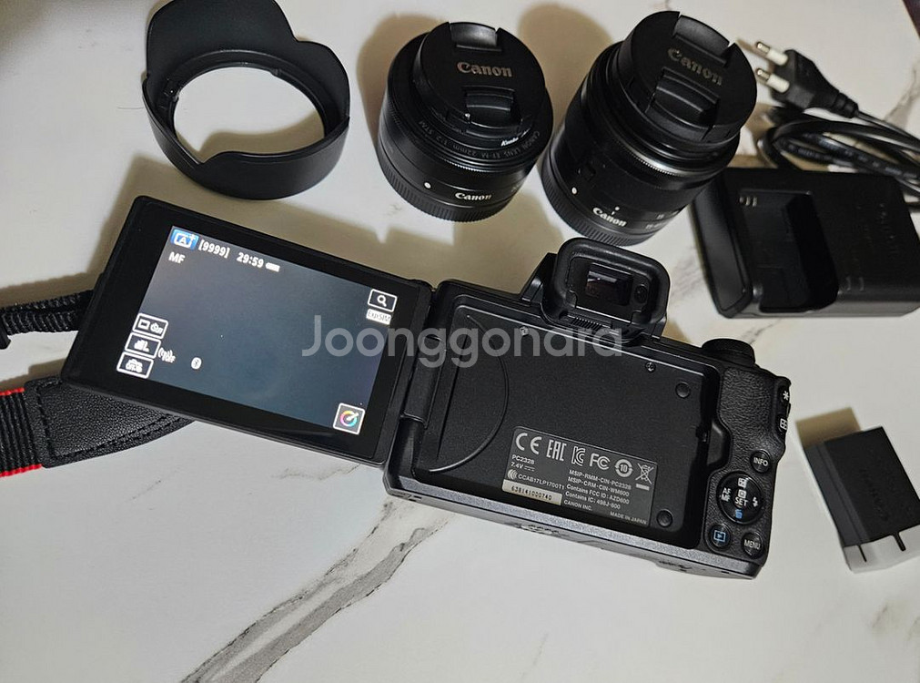캐논 M50,15-45mm,22mm렌즈 일괄 판매합니다--5