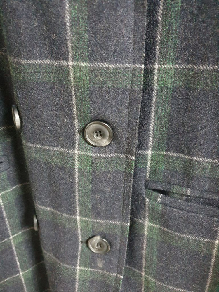 베이커 울 체크코트 FREE--4