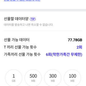 SKT 데이터 1기가 1500원 팝니다