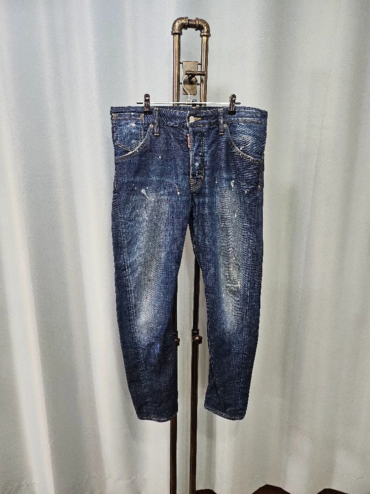 디스퀘어드2 레드패인트 오일진 슬림핏 48/33 이미지