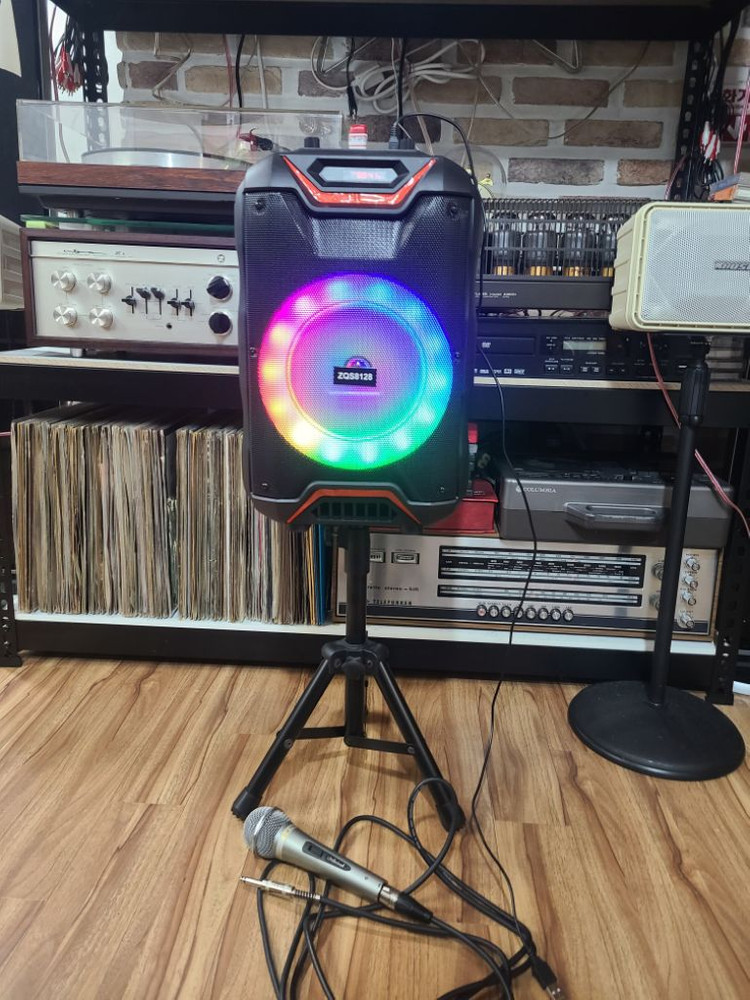 블루투스 스피커(FM라디오/블루투스/USB/마이크/TF 이미지