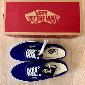 반스(VANS) 어센틱 블루 운동화 235cm(새상품)