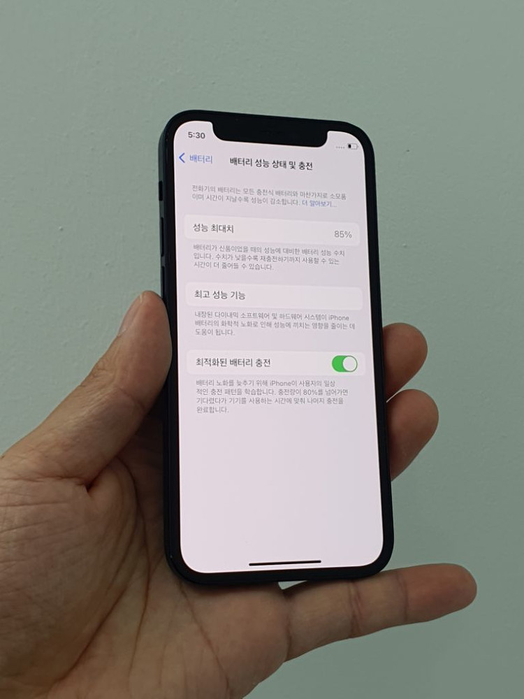 아이폰12미니 블랙 128기가 정상해지 상태깨끗 이미지