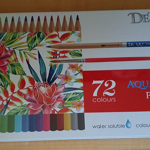 디아트 수채 색연필 72색