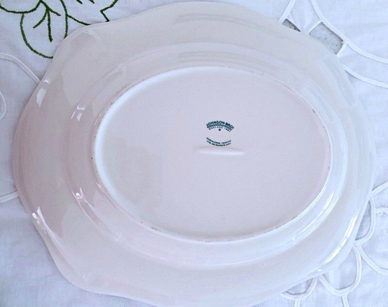 존슨브라더스 올드브리튼 캐슬 블루 오벌 서빙 접시 이미지