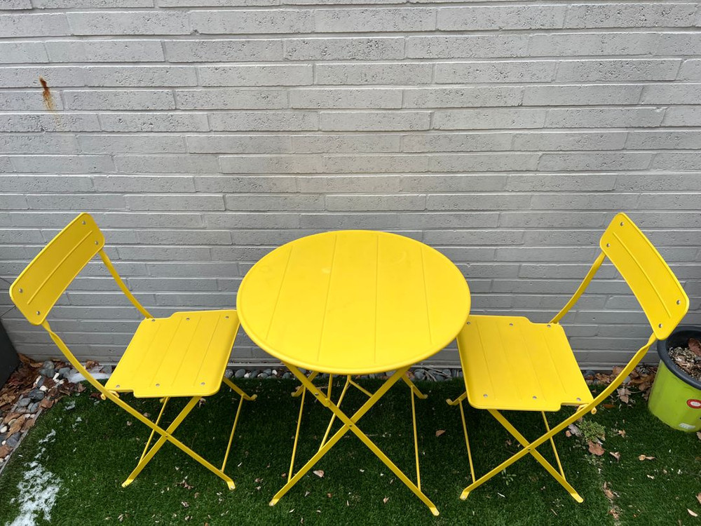 이케아 순쇠 야외테이블 야외의자 이미지