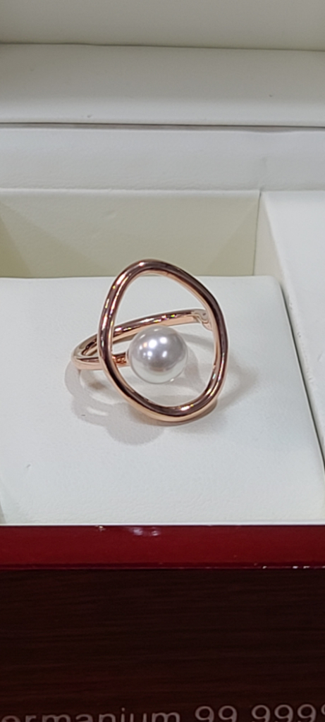 진주셋팅 프리사이즈디자인 반지 이미지