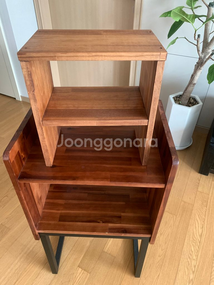 원목 가구 세트 LP CD 장--1