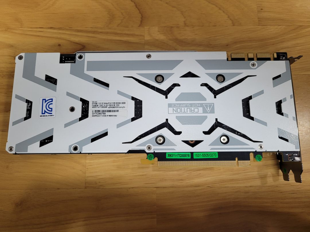 gtx1080ti ex oc white 11g 신품급--6