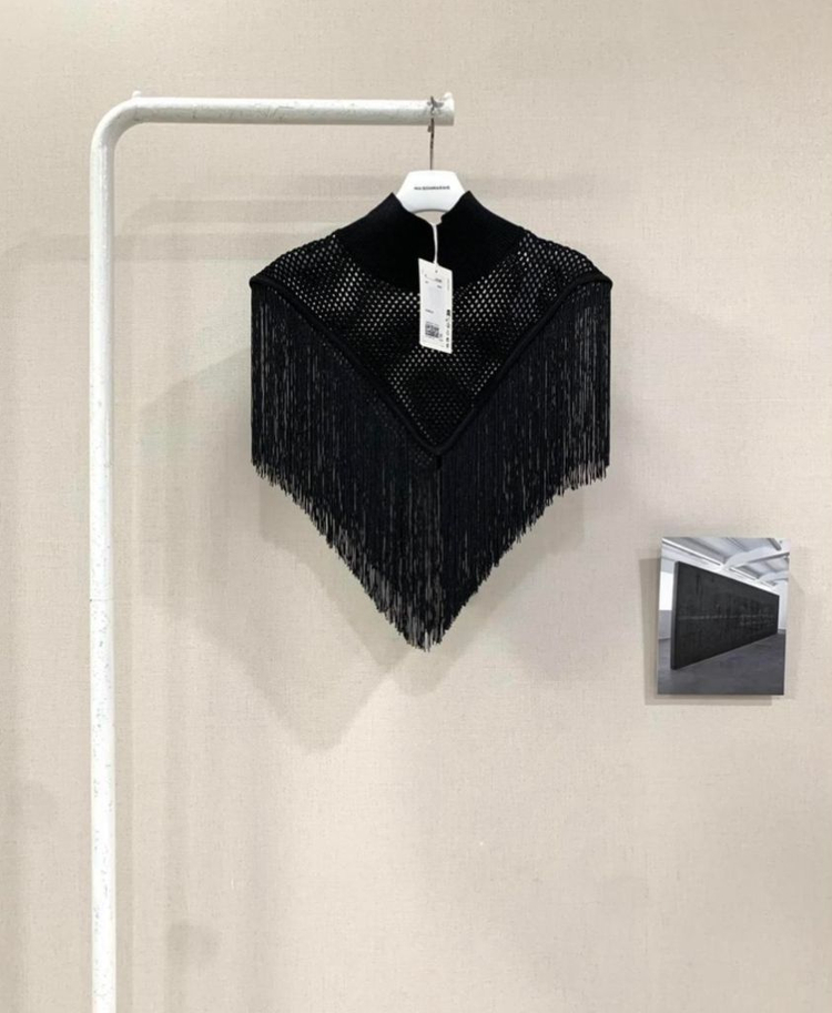 (새상품) 코스 프린지 자켓 블레이저 블랙탑 이미지