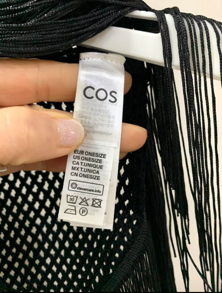 (새상품) 코스 프린지 자켓 블레이저 블랙탑 이미지