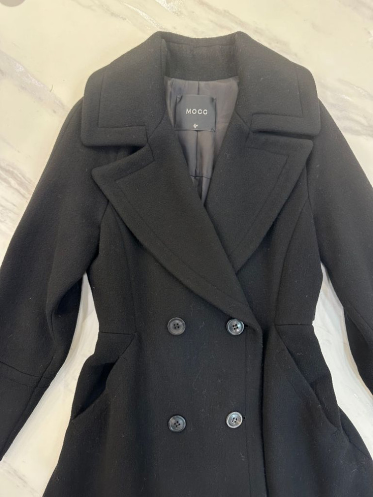 모그 MOGG 케이프 블랙 울 여성코트 (Ssize) 이미지
