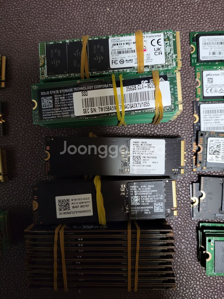 컴퓨터 저장장치 m.2 nvme ssd 여러가지--2