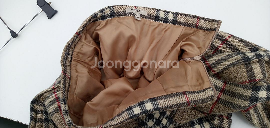 정품 버버리 램스울 스커트 30인치 상태우수--4
